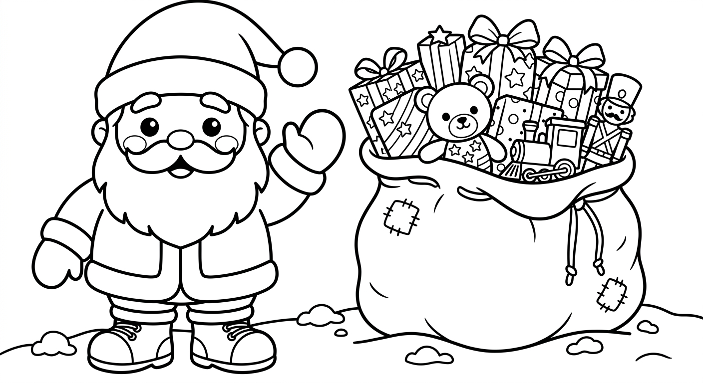 Christmas coloring pack