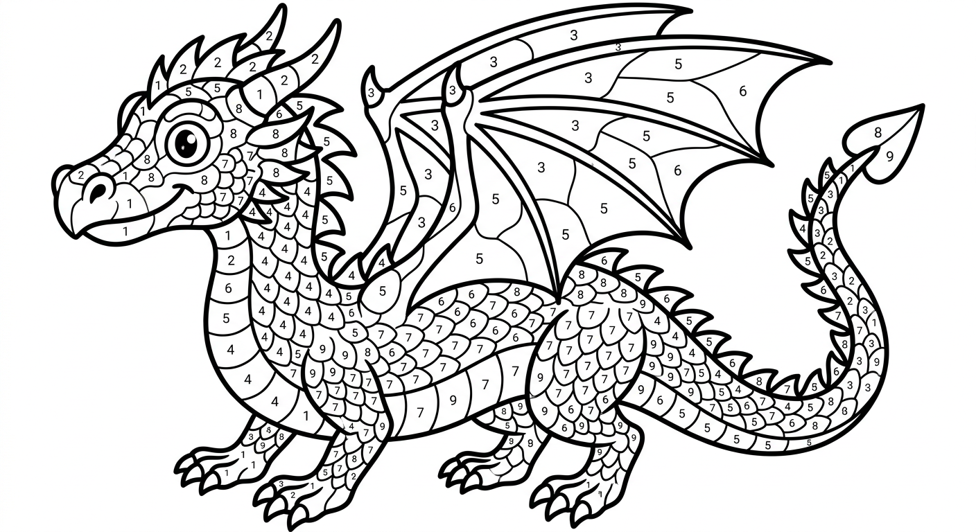 Dragons coloring pack