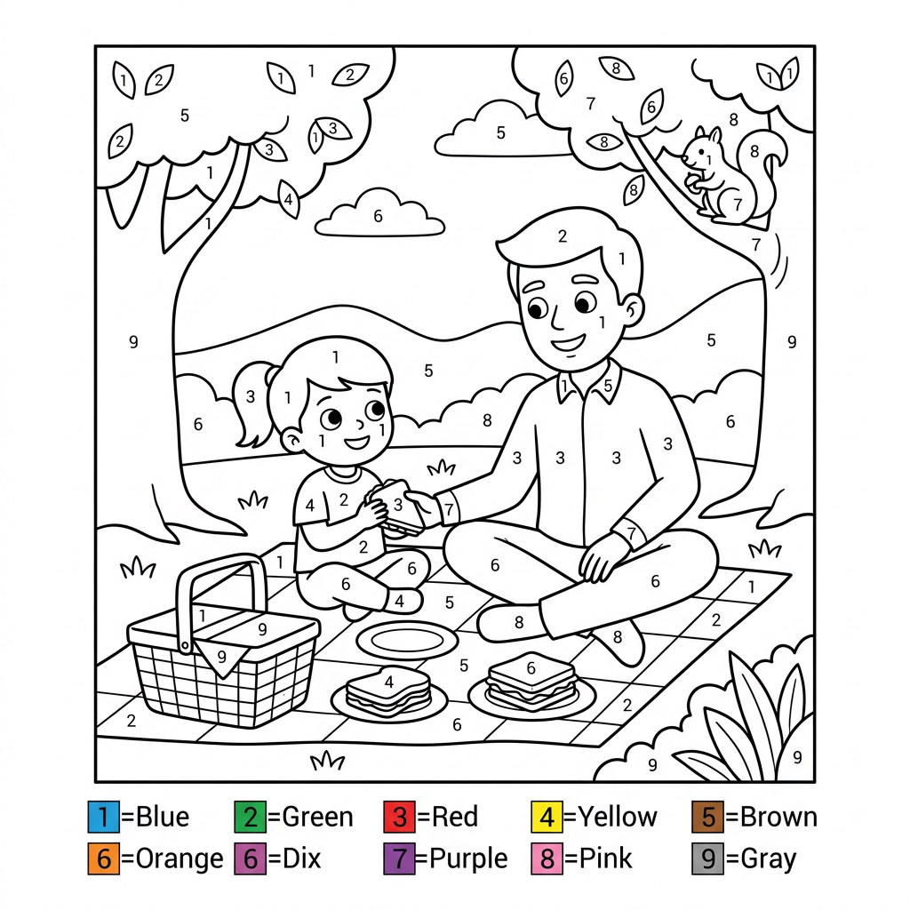 Color-by-Number Style