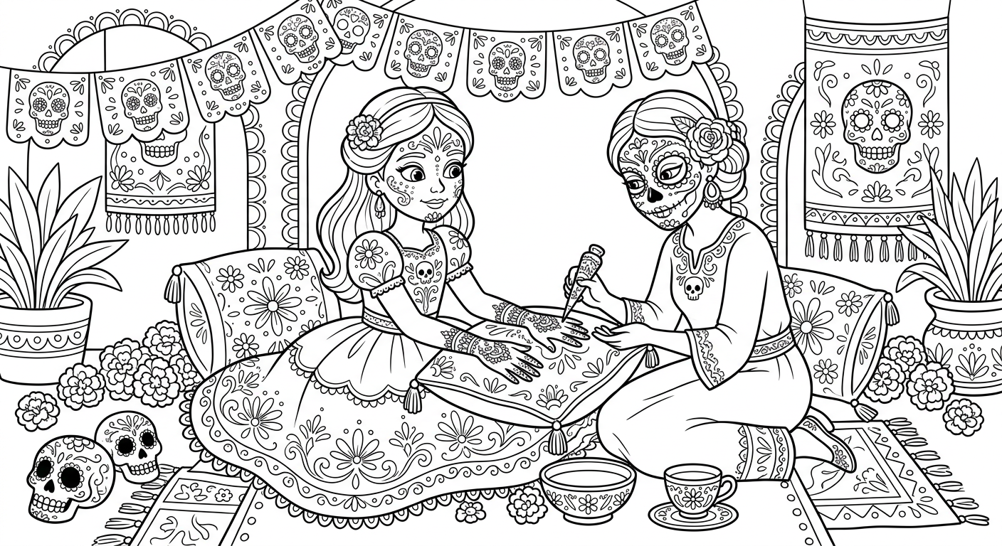Princess coloring pack