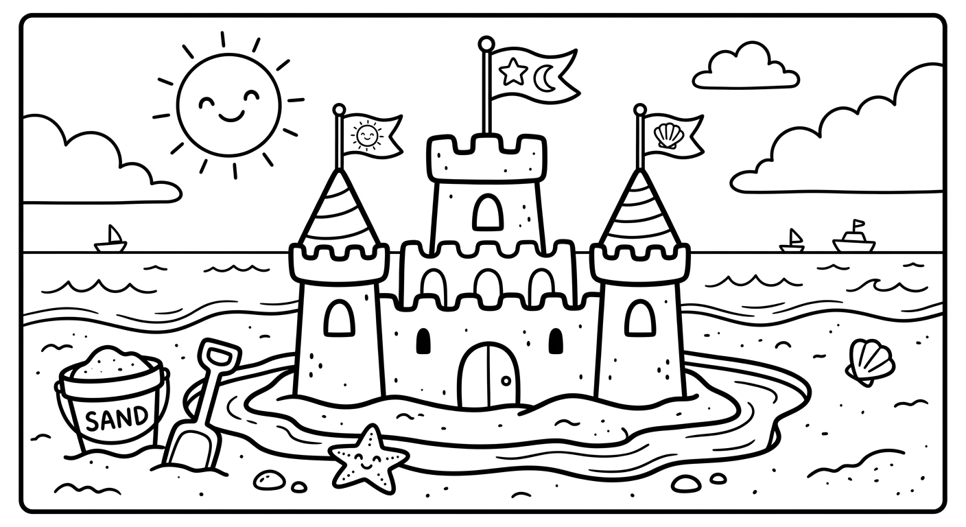 Summer Break coloring pack